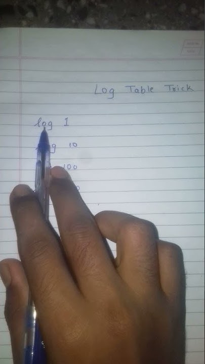 How to use Log Table #shorts #logbook #logarithm - YouTube