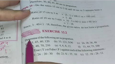 Ncert class 6th Chapter 12 Ratio and proportion Ex 12.2 solutions