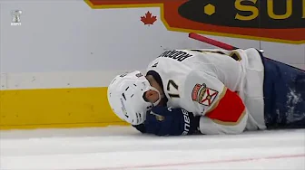 Evan Rodrigues Embellishment Penalty, Heads To Locker Room After Hit By Scott Laughton