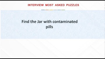 Find the jar with contaminated pills