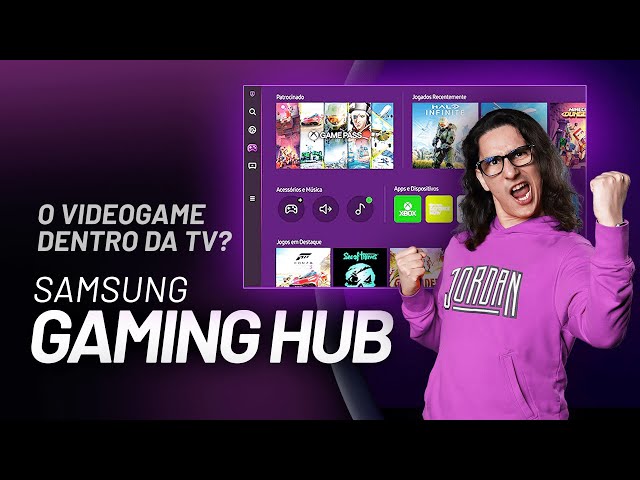 Conheça Samsung Gaming Hub, um vídeo game dentro das TVs Samsung class=