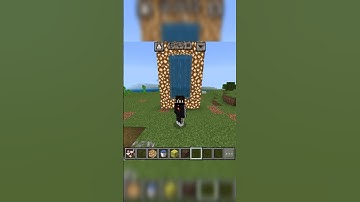 Aether Portal In Minecraft 😎 viral hack #shorts #minecraft