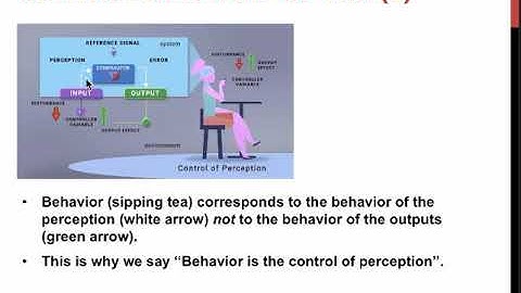 An Explanation of Perceptual Control Theory by Rick Marken