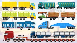 Jenis Jenis Karoseri Truck Panjangdouble Cargo Truck Double Dump Truck Truck Tronton Timber Trailer