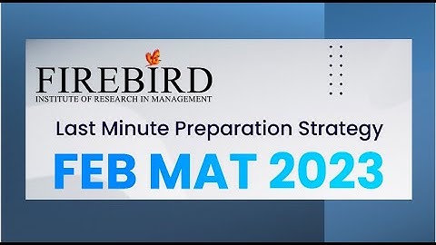 FEB MAT 2023 | Last Minute Preparation Strategy | MBA | PGDM | Must watch video #mat2023