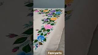 Rose Painting Tutorial Bedsheet