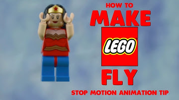 LEGO Stop Motion - Flying Tutorial - How to make a mini fig fly