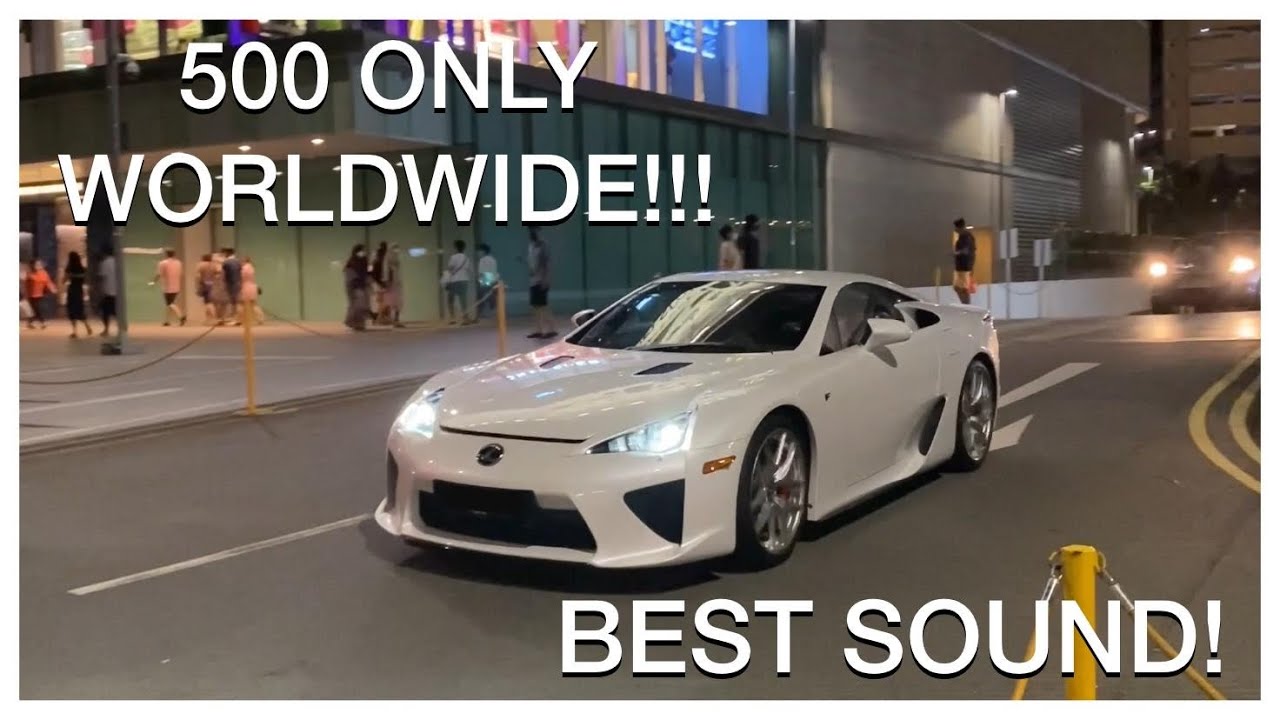 1 Out Of 500 Made! Lexus Lfa Pulls After Exiting Tang Plaza In Orchard,Singapore!