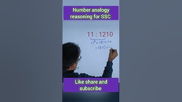 Number analogy reasoning for SSC exam #reasoning #reasoningtricks #ssccgl #sscreasoningtricks #ssc