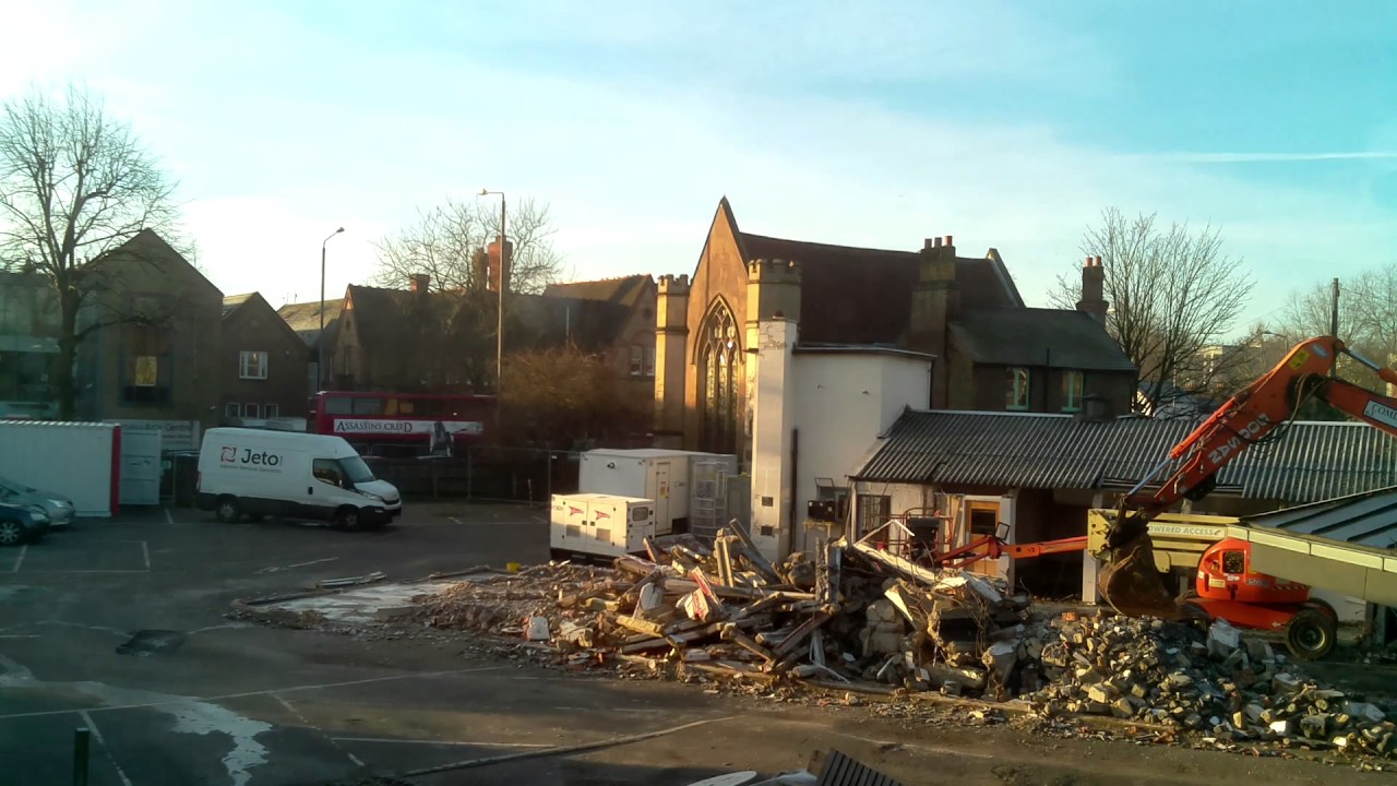 Tiffin canteen demolition (2) YouTube