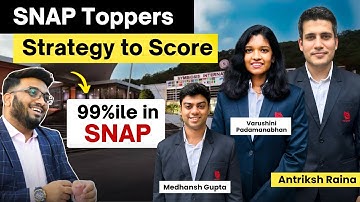 SNAP Toppers Strategy to Score 99%ile in SNAP