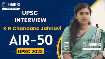 K N Chandana Jahnavi UPSC Topper 2023 Rank-50 | UPSC Mock Interview 2023 | IAS Interview