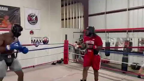 2nd round with sparring with Jay Stanley