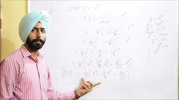 Lec- 12 How to calculate P.I when polynomial in term of x or x^m is present