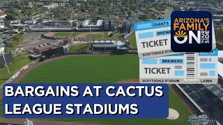 How to find bargains at some Cactus League stadiums during spring training