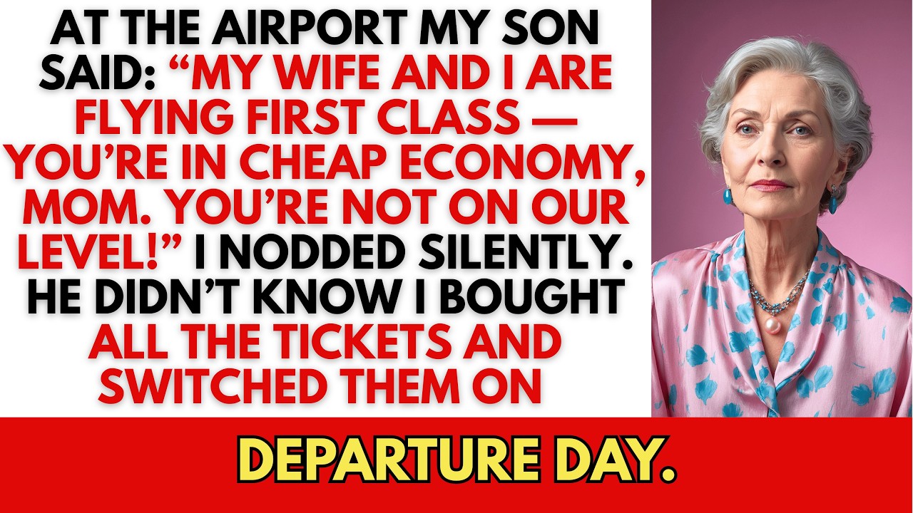 В аэропорту мой сын сказал: «Мы с женой летим первым классом — а ты, мама, едешь в эконом-классе».