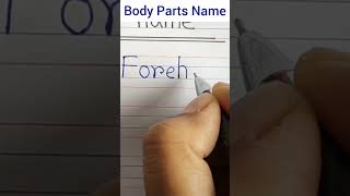 Human body parts | Body parts label | Body parts for school project | youtubeshorts shorts