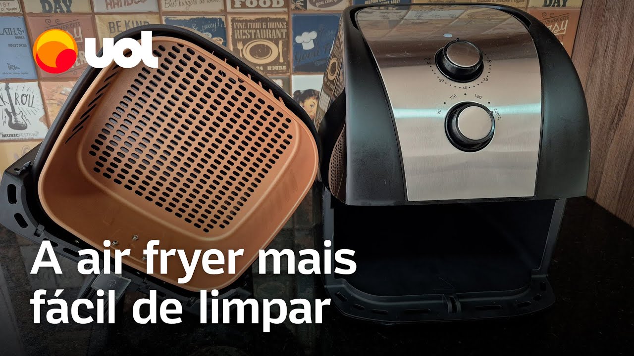 Air fryer Britânia tem cesto que não gruda comida e é fácil de limpar