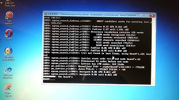 CMUSphinx test on windows7(en-US)