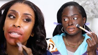 Trying Jackie Aina's 100+ Step 😱 Makeup Routine....And Rating It | Ohemaa