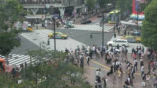 4K Shibuya crossing 渋谷 street view Japan