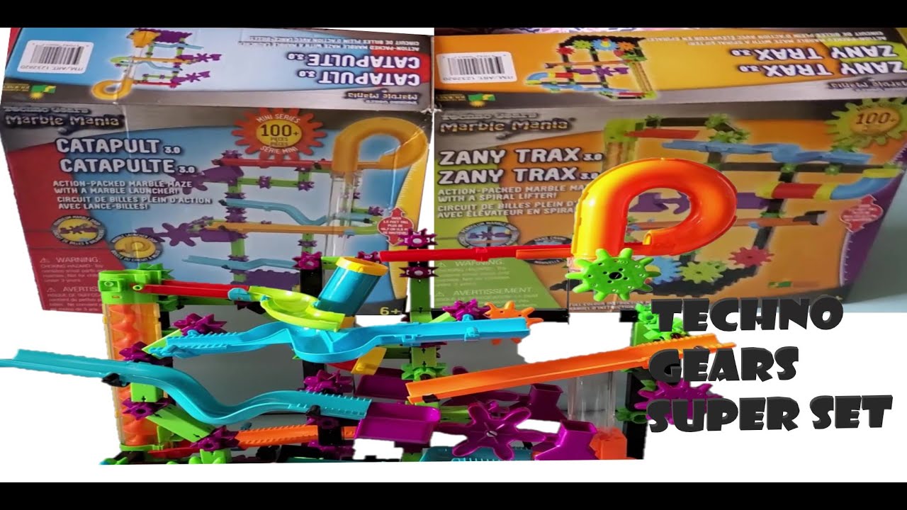 Assembling Techno Gear Marble Mania Super Set| Mixing Zany Trax