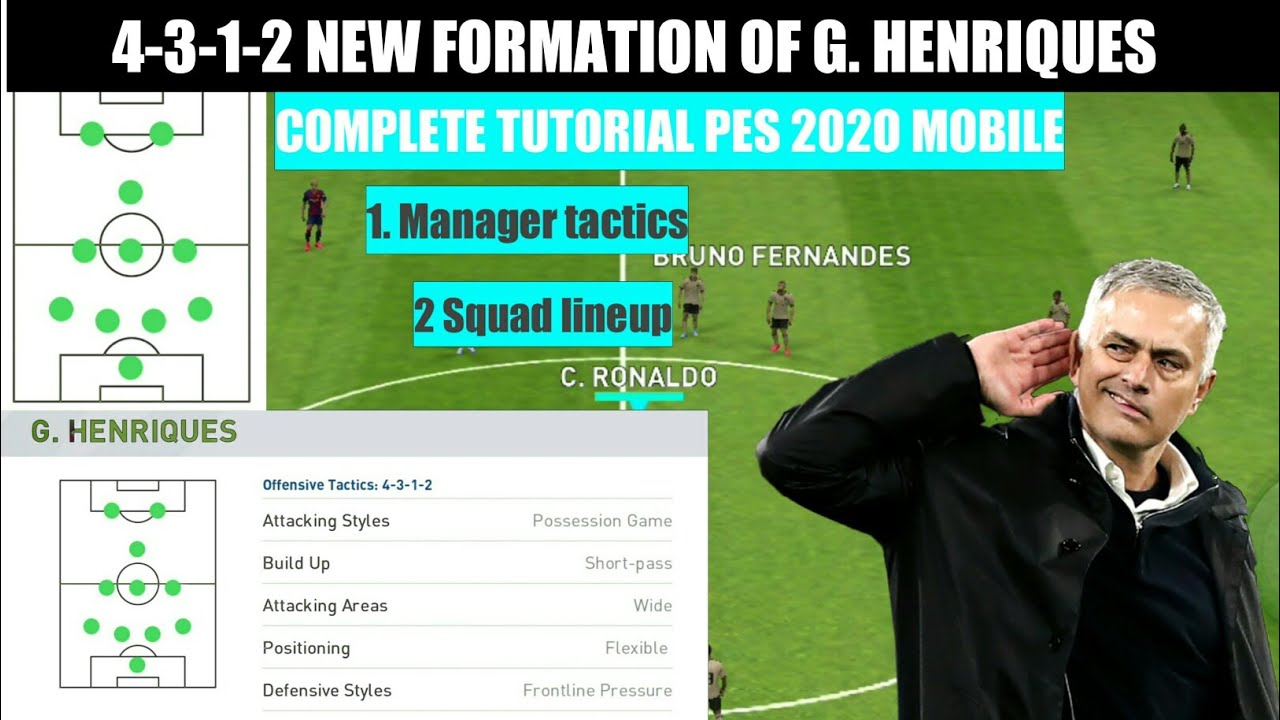 G Henriques New Formation Pes Mobile 4 3 1 2 Lineup Guide By Pes Rookie Youtube