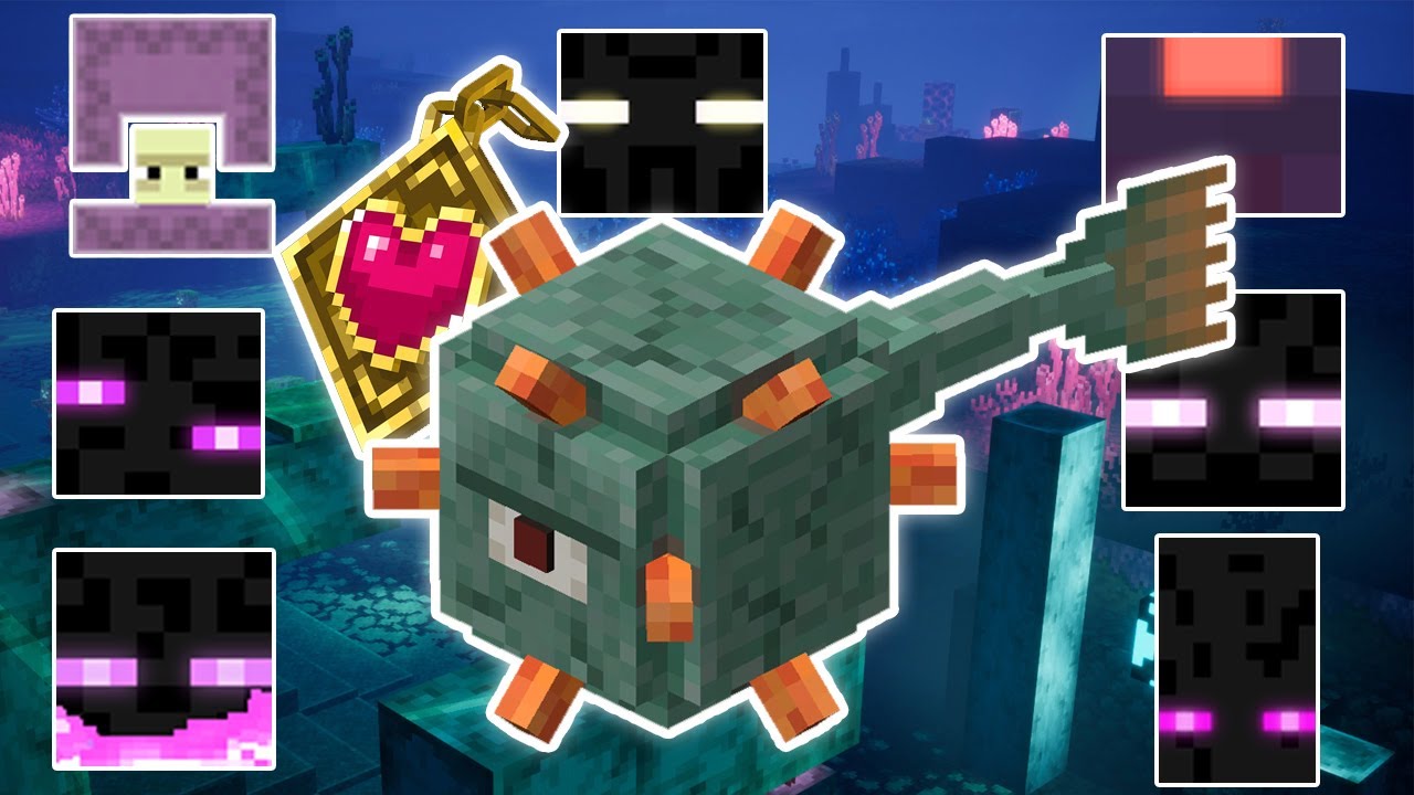 GUARDIAN (LOVE MEDALLION) VS ALL END MOBS | MINECRAFT DUNGEONS