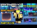 Lots of gameplay  new fruit  great progress  anime dimensions only naruto characters iv 12