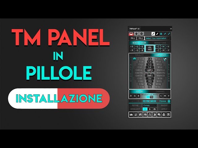 Pillole di TM Panel : Installazione
