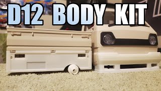 Wide Body Large Enclosure Umgebung Cover Shell Versammlung für WPL D12 RC Car