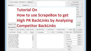 Get High PR Backlinks Using ScrapeBox From Competitor Links in 2014