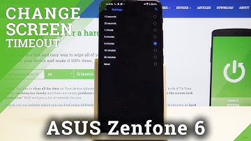 How to Turn Off Screen Timeout in ASUS Zenfone 6
