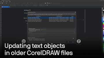 How to keep fonts and formatting when working with legacy files in CorelDRAW | Tutorial