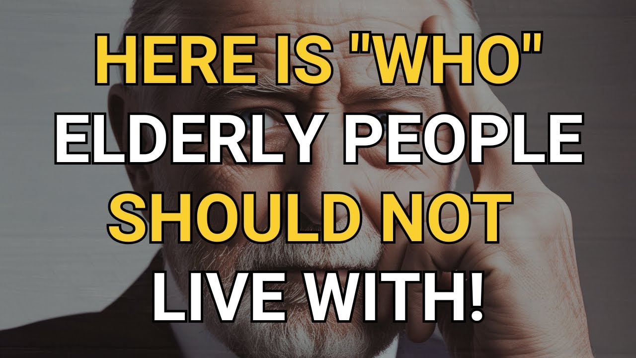 If You Are Over 65, Here's Who You Shouldn't Live With And Why!