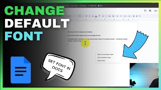 How To Change Default Font In Google Docs