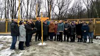 Торжественное зажжение природного газа в с. Пшада.