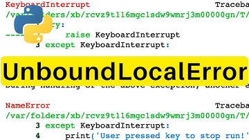 UnboundLocalError | Python | Tutorial