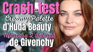 Crash Test Palettes Creamy d'Huda Beauty et Mascara L'interdit de Givenchy