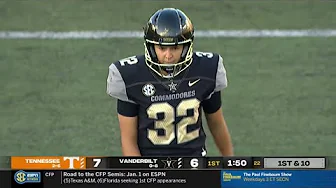 Vanderbilt Kicker Sarah Fuller Makes Extra Point vs Tennessee | 2020 College Football thumbnail