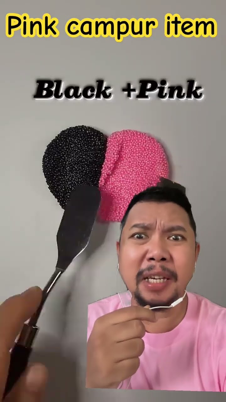 BLACK OR PINK WHO WIN!!?? #colormix #youtube #shortsfeed #funny #comedy