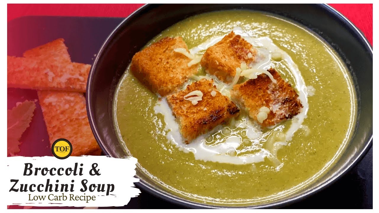 Broccoli and Zucchini Soup Broccoli Zucchini Soup Recipe Low Carb Soup Keto Recipe YouTube