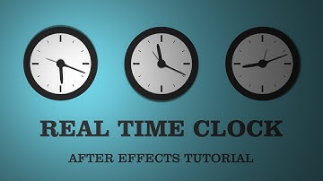 Real time Clock animation in After Effects