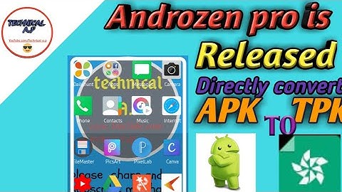Androzen pro is released | Convert any file APK to TPK