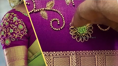 Aari Work Blouse 163 | Simple Aari Work Blouse | Simply Aari