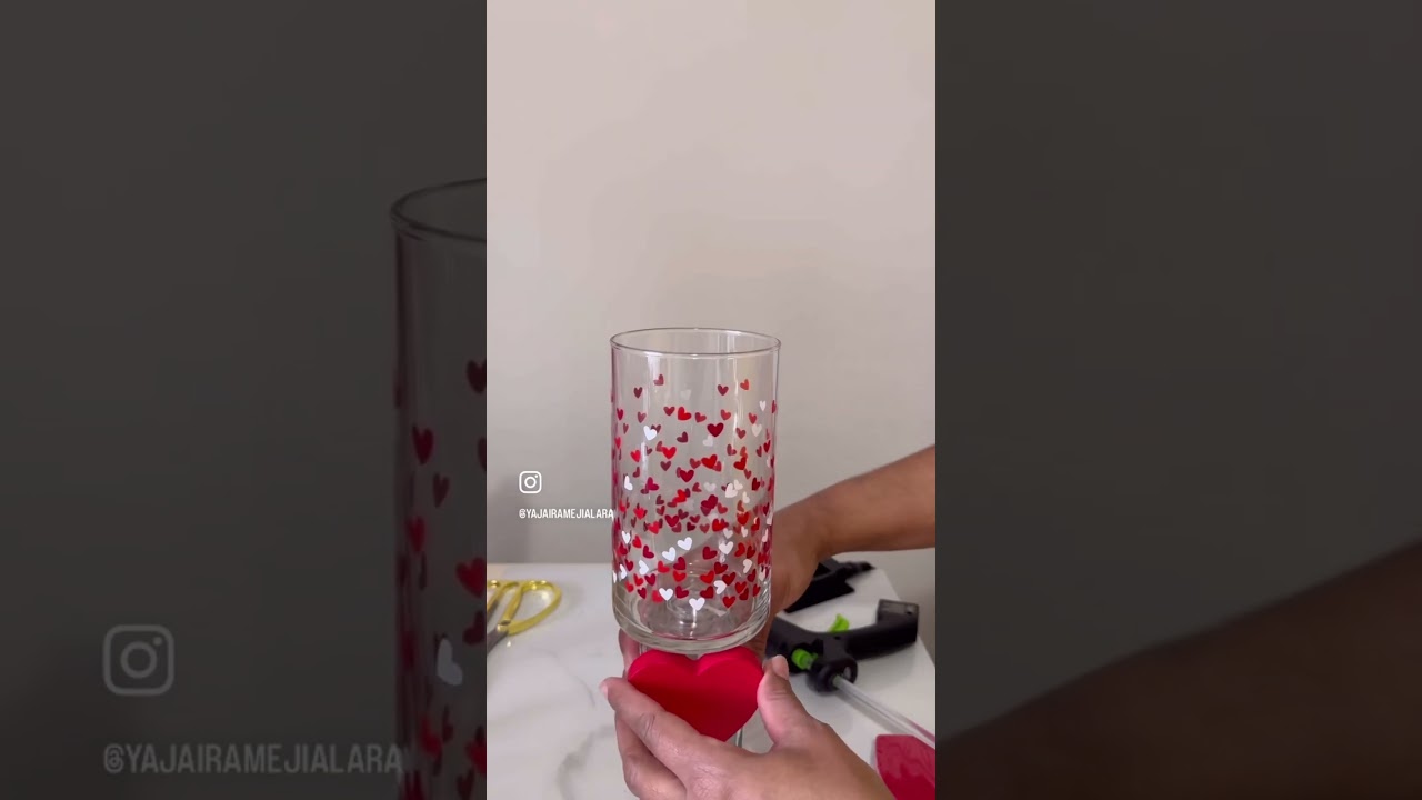 DIY valentine candleholder 