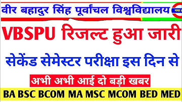 vbspu news today|vbspu ba ma result 2022|vbspu exam news today|vbspu b.ed 1st sem result|vbspu