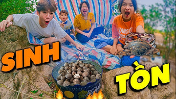 Thái Chuối | Thử Thách Sinh Tồn Trên Đảo Hoang - Tay Không Bắt Ốc