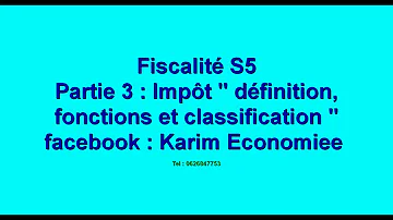Quel ce que l'impôt ?