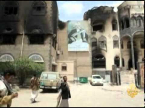 قوات صالح تطلق القذائف على حي الحصبة